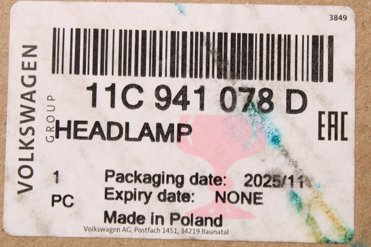 VW ID.4 2021-on ID.5 2022-on RHD front LED headlight (right) 11C941078D