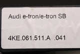 Audi e-tron 19-on Q8 e-tron 24-on rubber floor mats rear 4KE061511A 041