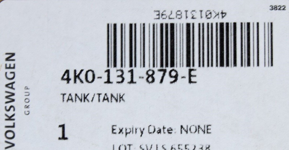 Audi A6 A7 2019-on AdBlue tank 4K0131879E