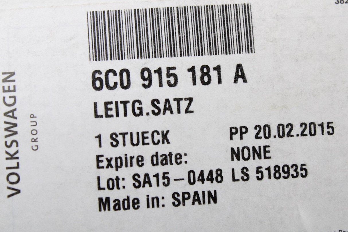 VW Audi Skoda SEAT negative terminal ground strap 6C0915181A