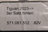 VW Tiguan 2024-on all weather floor mats (front & rear) 572061502 82V