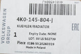 Audi A5 2024-on A6 26-on Q5 2025-on 2.0 TFSI coolant radiator 4K0145804J