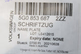 VW Golf MK7 7.5 13-20 boot lid lettering badge (chrome) 5G0853687 2ZZ