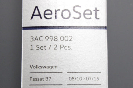 VW Passat B7 2011-2015 front aero wiper blade set (RHD) 3AC998002