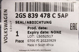 VW Polo AW 2018-on rear window exterior slot seal (right) 2GS839478C 5AP