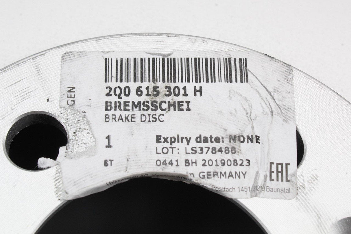VW Polo T-Cross Audi A1 Ibiza Arona Scala front brake discs 2Q0615301H
