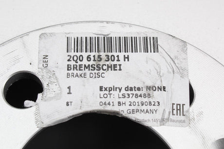 VW Polo T-Cross Audi A1 Ibiza Arona Scala front brake discs 2Q0615301H