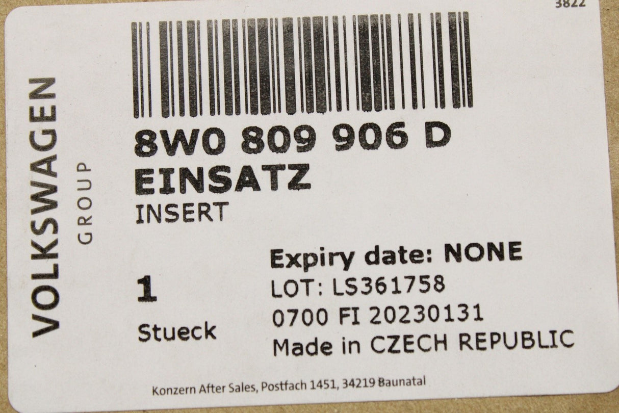 Audi A4 S4 2016-on fuel filler flap housing 8W0809906D