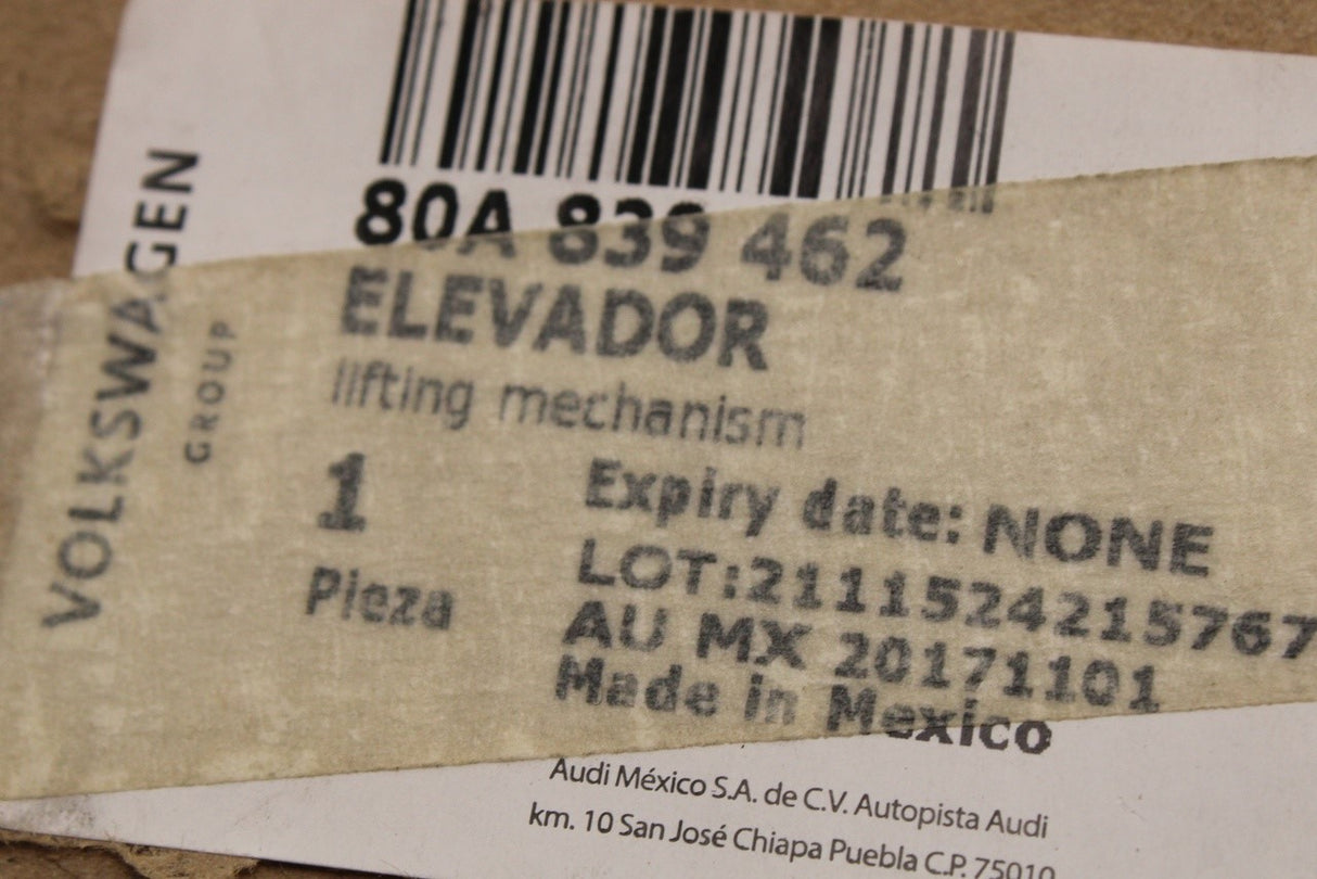 Audi Q5 2017-25 window regulator (rear right) 80A839462