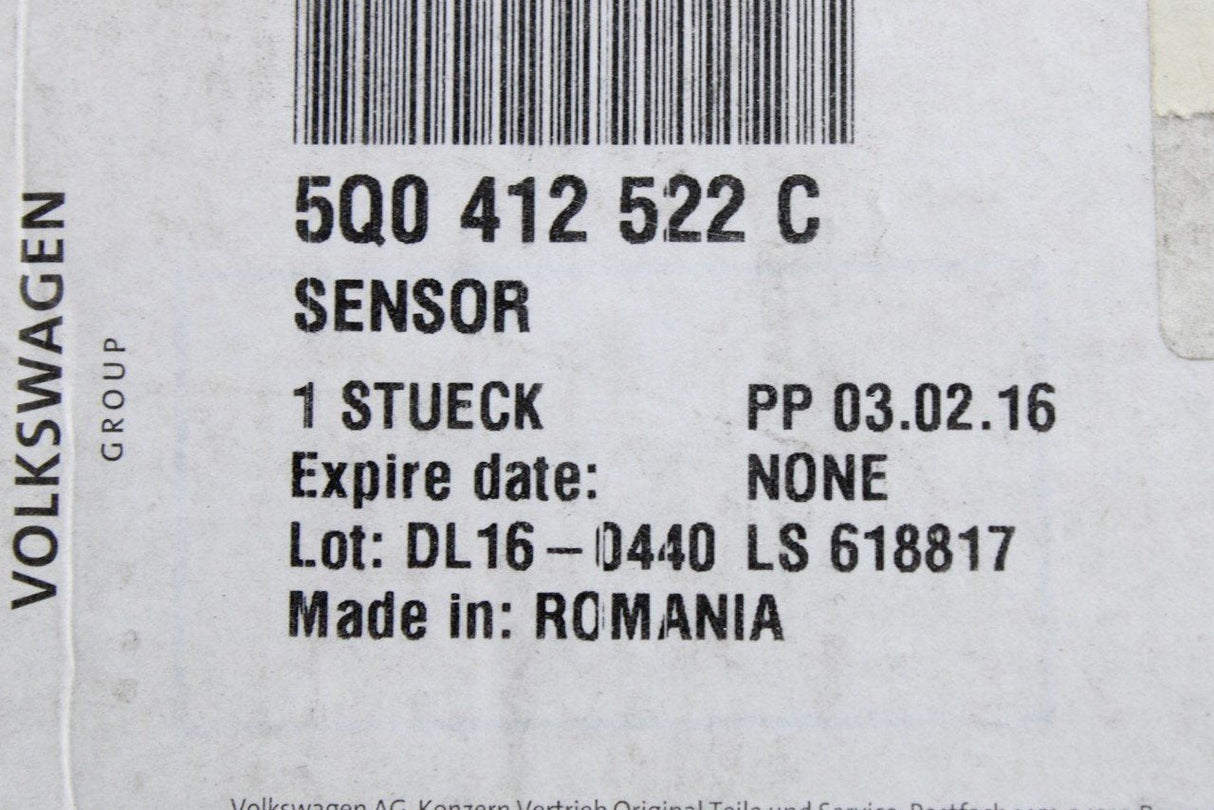 VW Audi Skoda SEAT front headlight level sensor (right) 5Q0412522C
