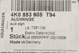 Audi RS6 RS7 2020-on gloss black audi rings emblem (front) 4K8853605 T94