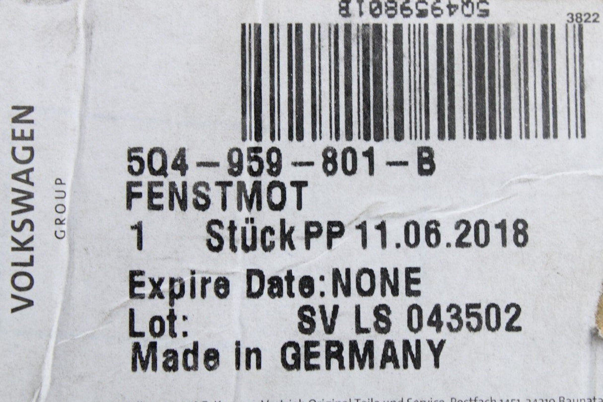 VW Golf MK7 MK7.5 Arteon Passat front window motor (left) 5Q4959801B