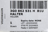 VW Passat B8 Arteon centre console drinks holder 3G0862531H 81U
