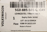 Audi A3 Saloon 2020-on seat backrest frame (rear left) 5G0885501G CA9