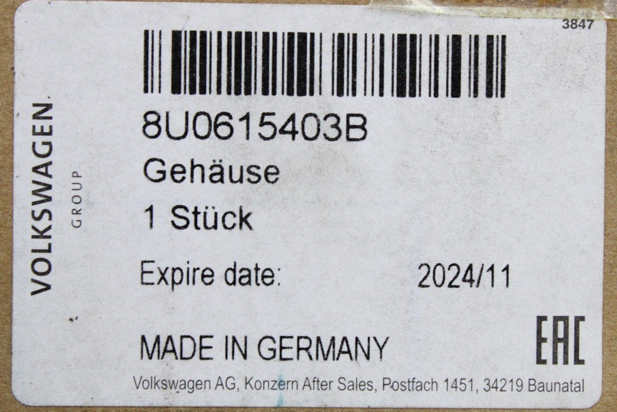 VW Sharan Audi Q3 Alhambra brake caliper servomotor rear left 8U0615403B