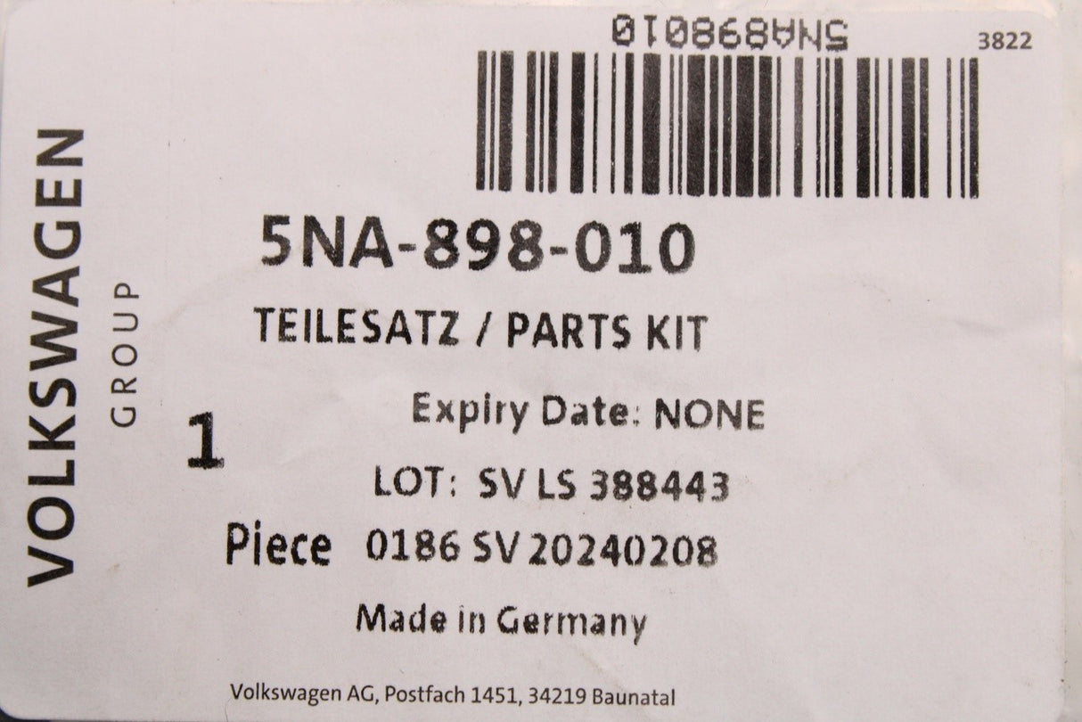 VW Tiguan SEAT Tarraco 2016-2024 glove box sundry parts set 5NA898010