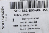 VW Golf MK8 2020-on RHD seat backrest cover (front left) 5H0881805AR USS