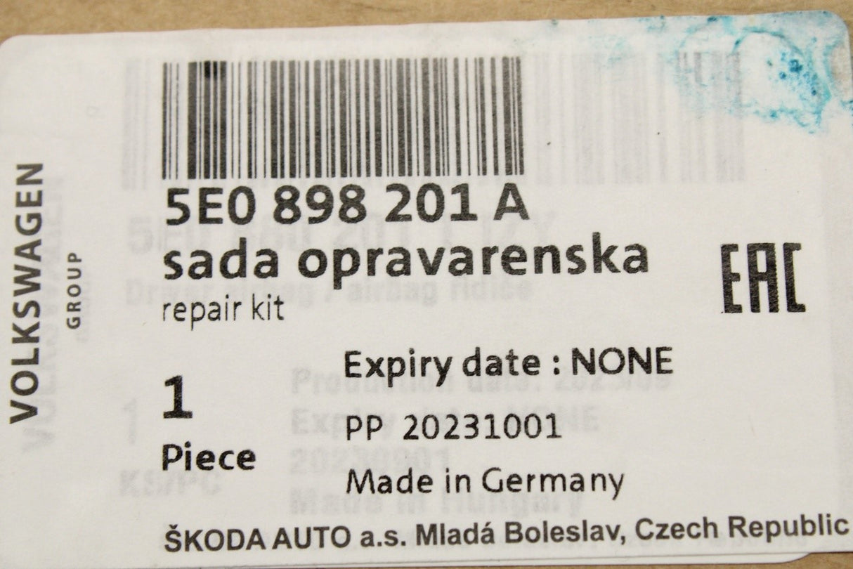 Skoda steering wheel airbag repair kit 5E0898201A