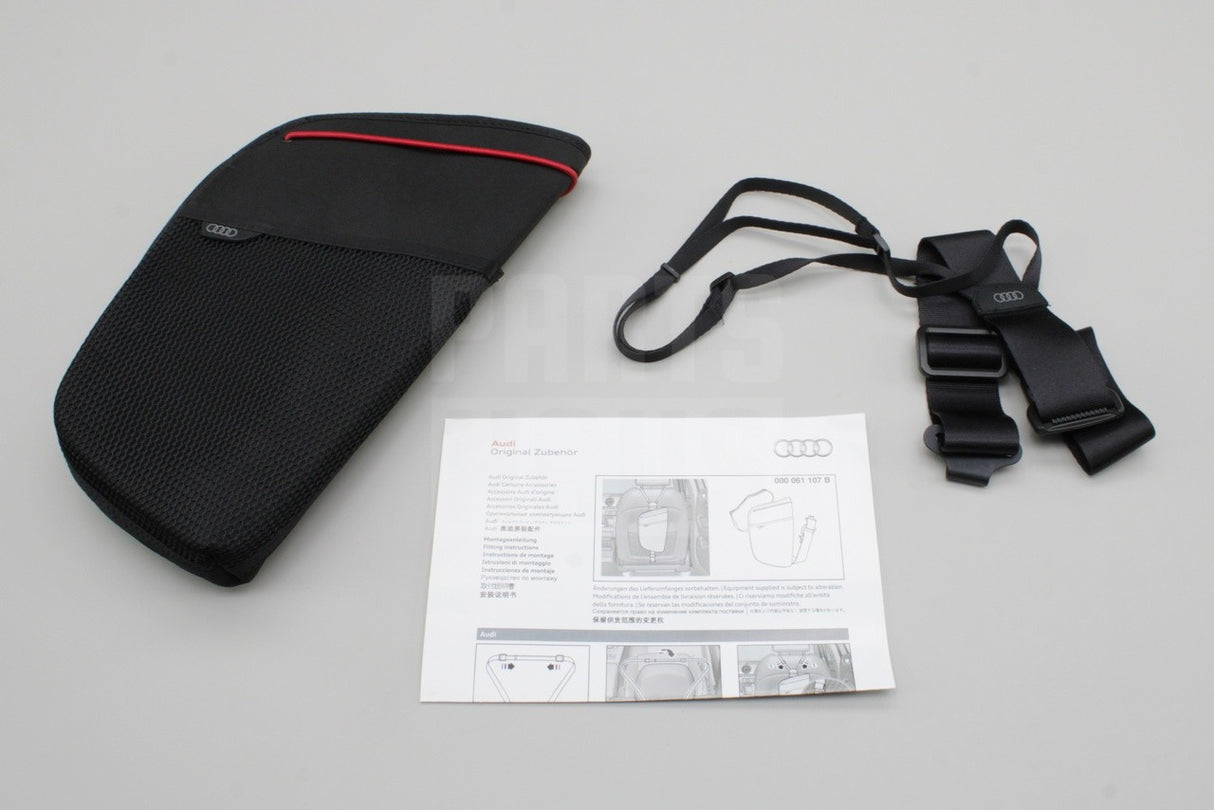 Audi seat backrest storage bag waste bin 000061107B