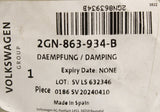 VW T-Cross 2019-on bulkhead sound dampening (RHD) 2GN863934B