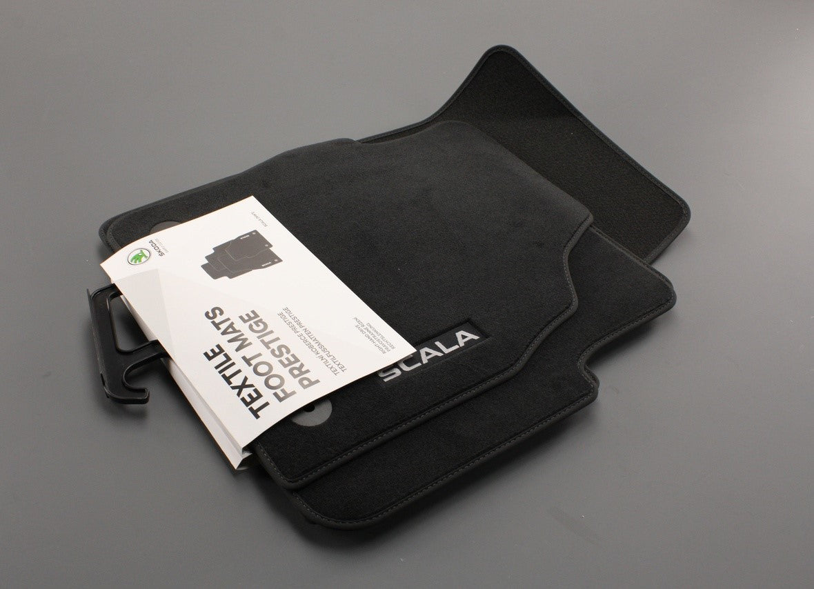 Skoda Scala 2019-on front and rear premium floor mats set 657061270A, view 1