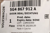 VW Golf MK7 MK7.5 13-21 5 door front inner door seal (right) 5G4867912A
