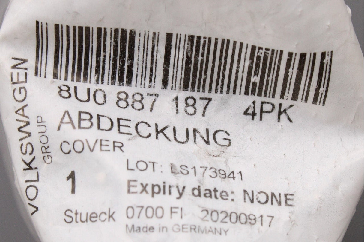 Audi Q3 RSQ3 2012-2018 isofix cover 8U0887187 4PK