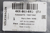 Audi e-tron 19-on front carpet floor mats (black/grey) 4KR863691 JTV