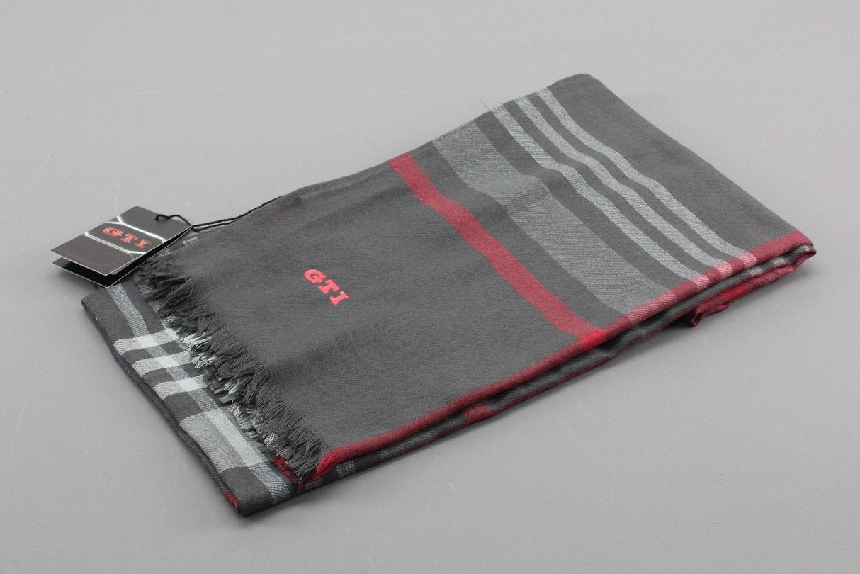 VW Volkswagen GTI check pattern neck scarf grey/red 5KA084331