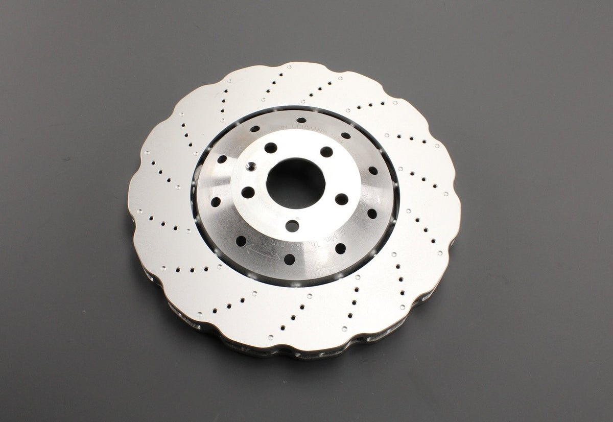 Audi RS6 13-18 RS7 14-18 wavy front brake disc 390mm (x1) 4G0615301AH, view 1