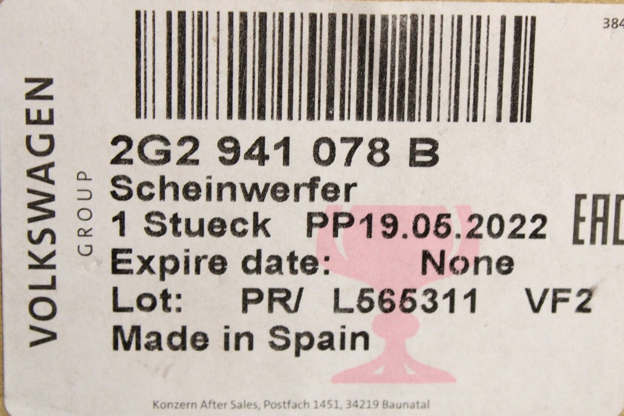 VW Polo 2022-on matrix beam LED headlight (right) 2G2941078B