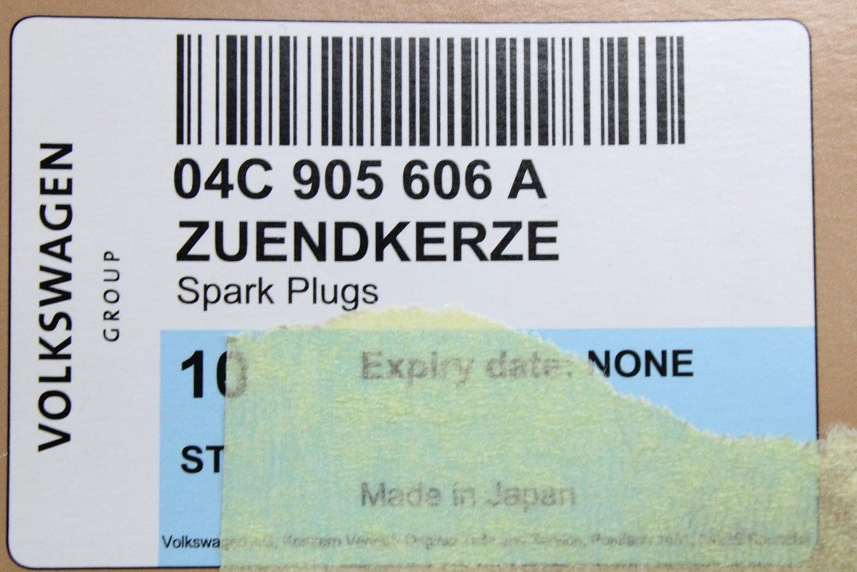 VW Polo up! Audi Skoda SEAT Ibiza 1.0 spark plug set (x3) 04C905606A