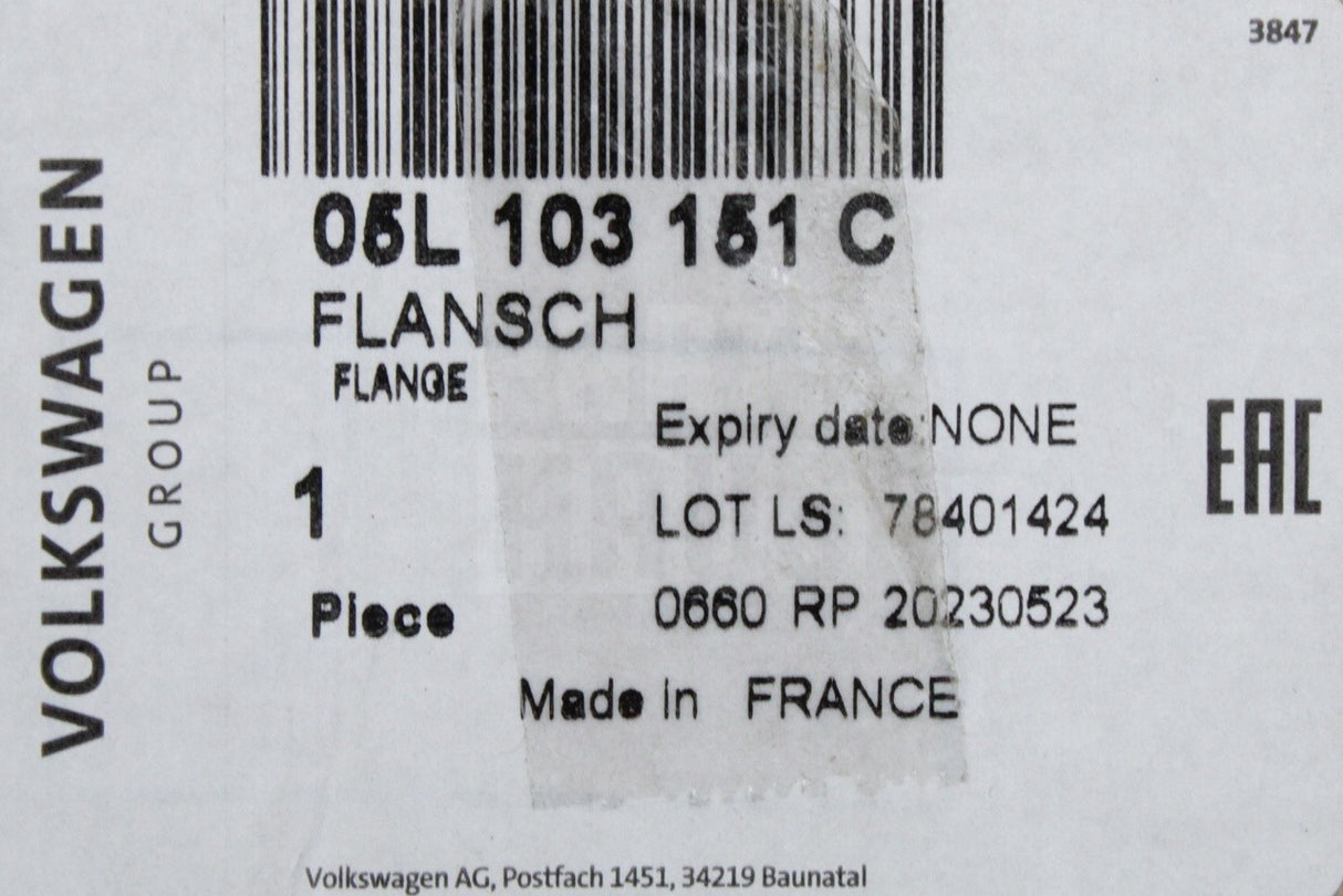VW Audi Skoda SEAT 2.0 TDI front crankshaft oil seal 05L103151C