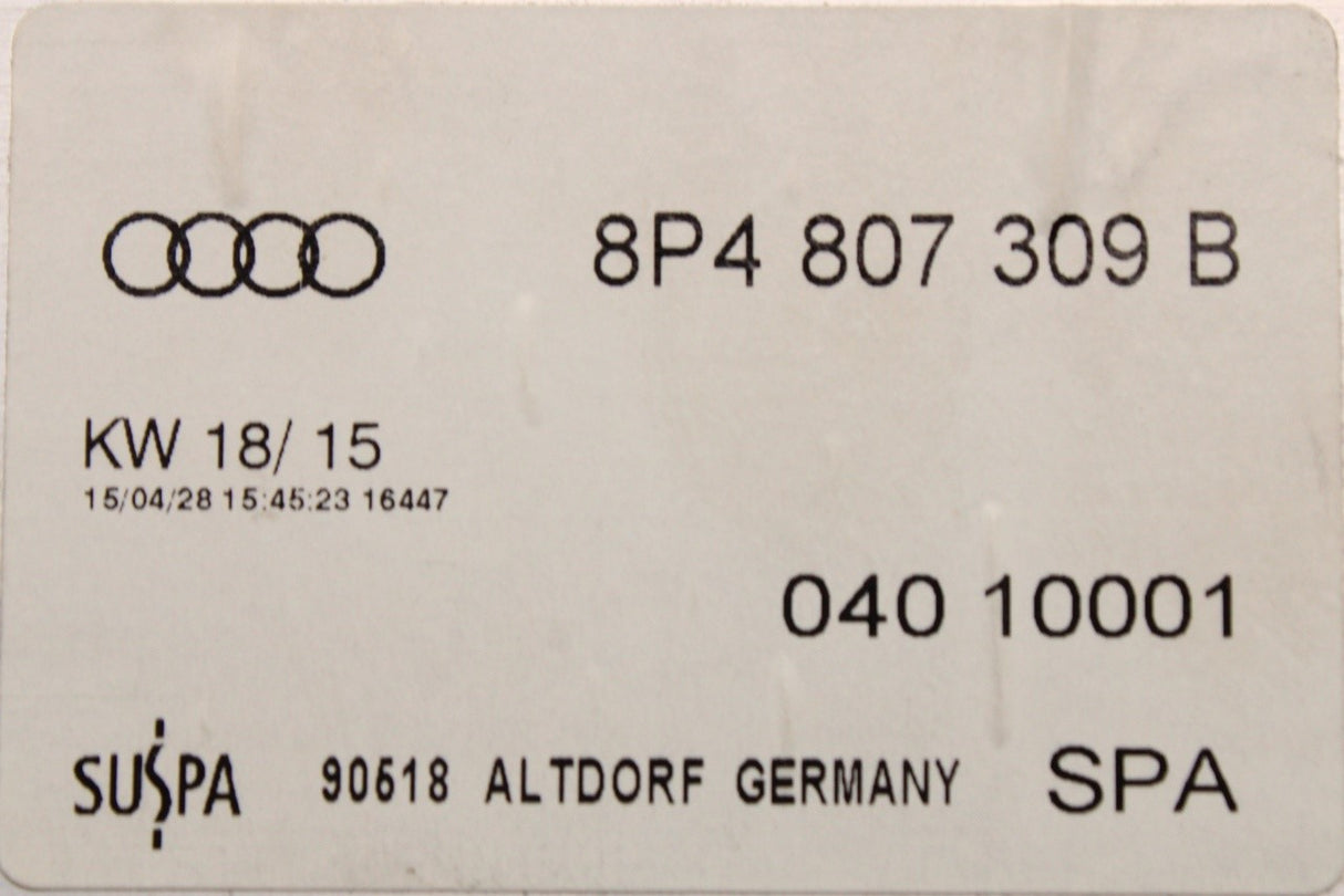 A3 S3 RS3 8P Sportback 04-13 rear crash reinforcement bar 8P4807309B