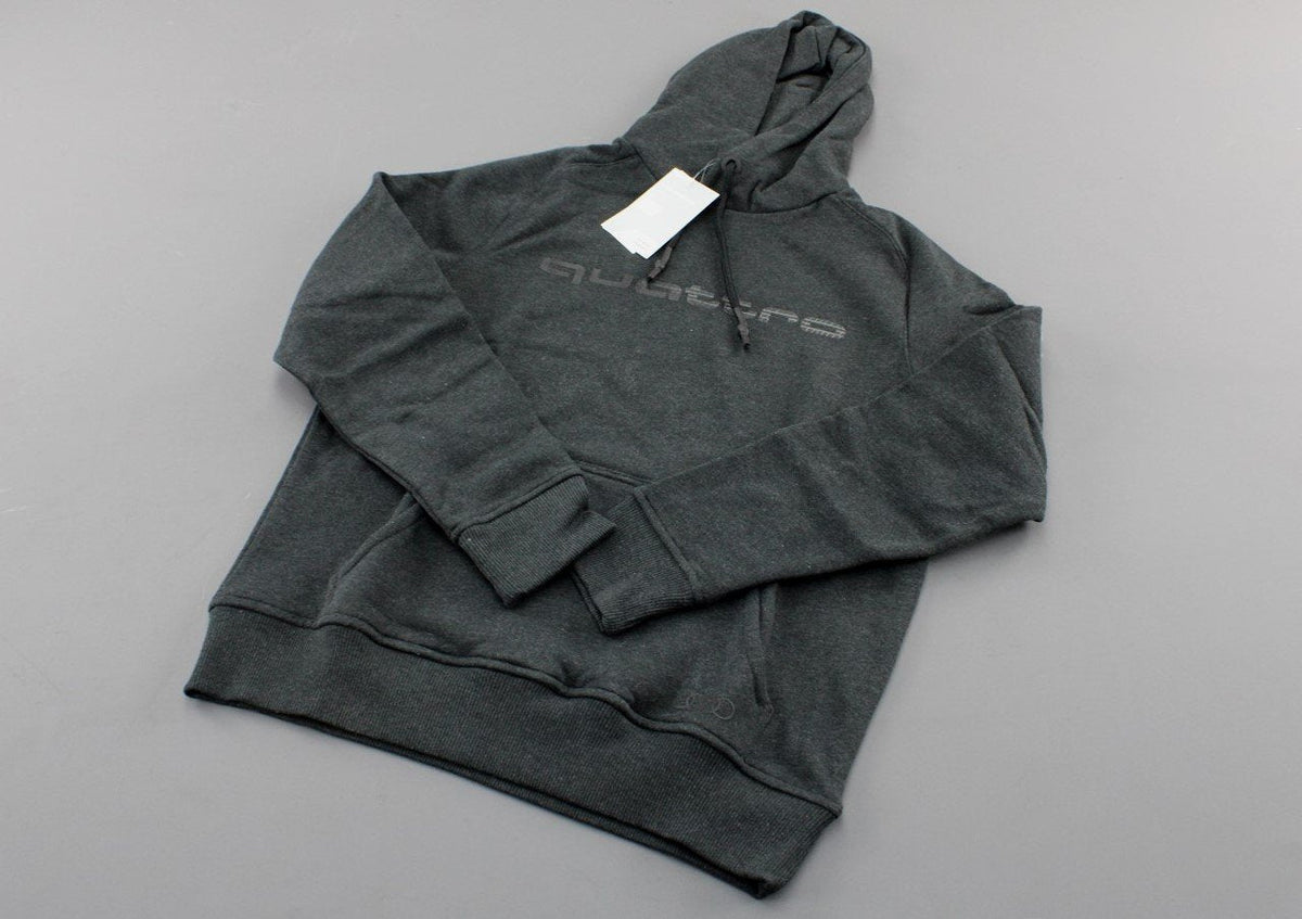 Audi men's Quattro hoodie sweatshirt dark grey (medium) 3131700703, view 1