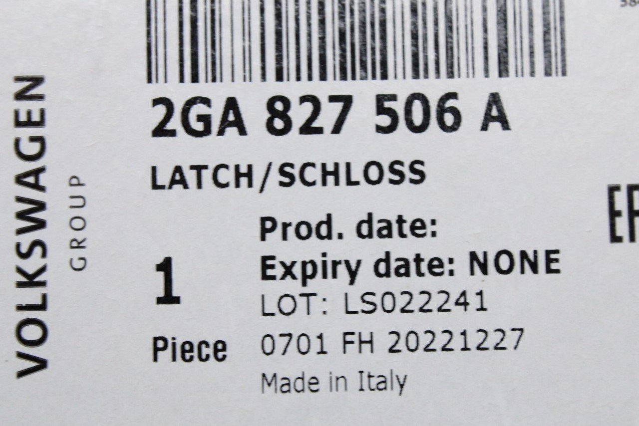 ②ゆか 811L ド⑥ Boot Lid Lock Europen Union - OE producer 81A827506A
