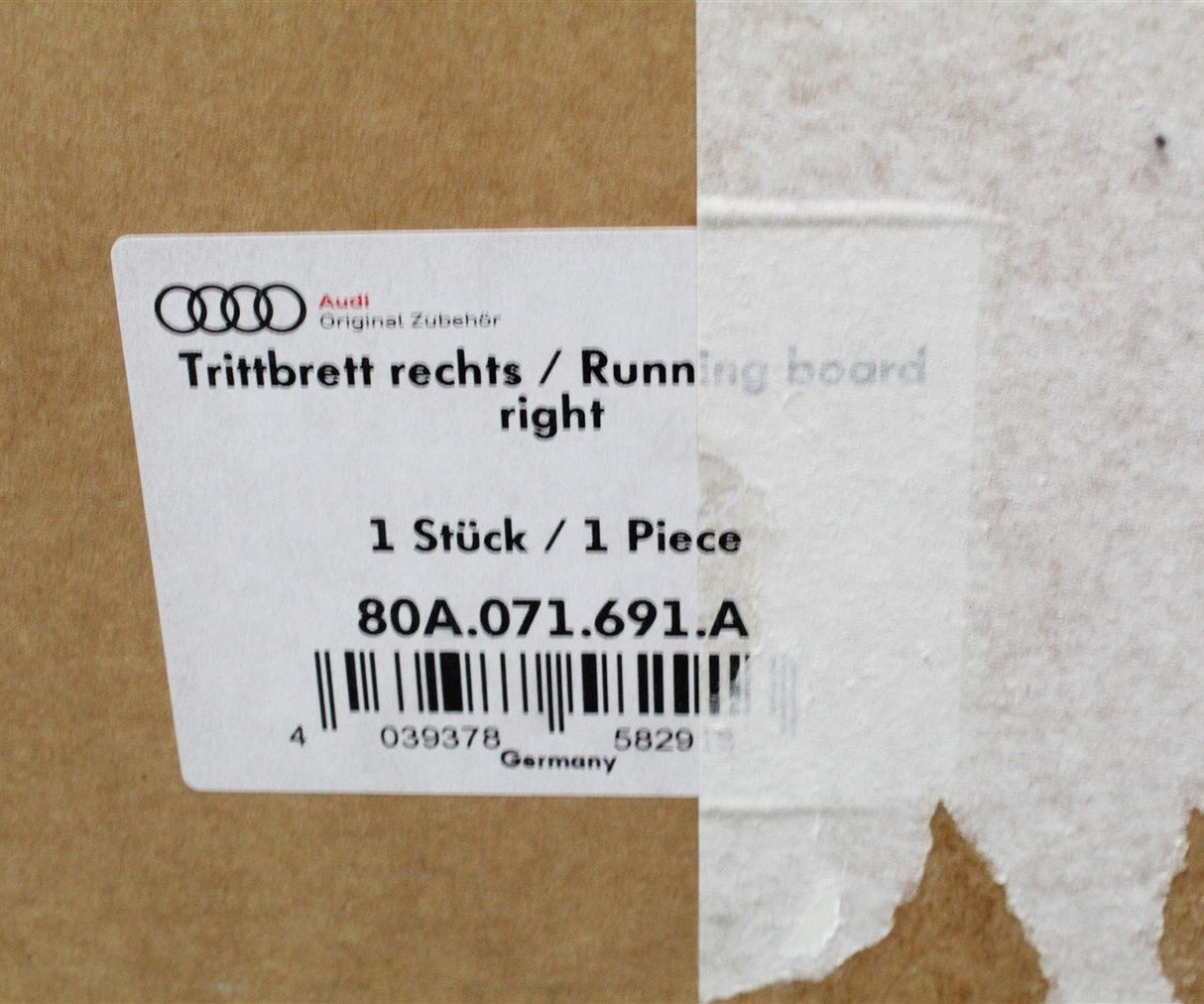 Audi Q5 SQ5 2017-onwards side step running boards 80A071691 80A071691A