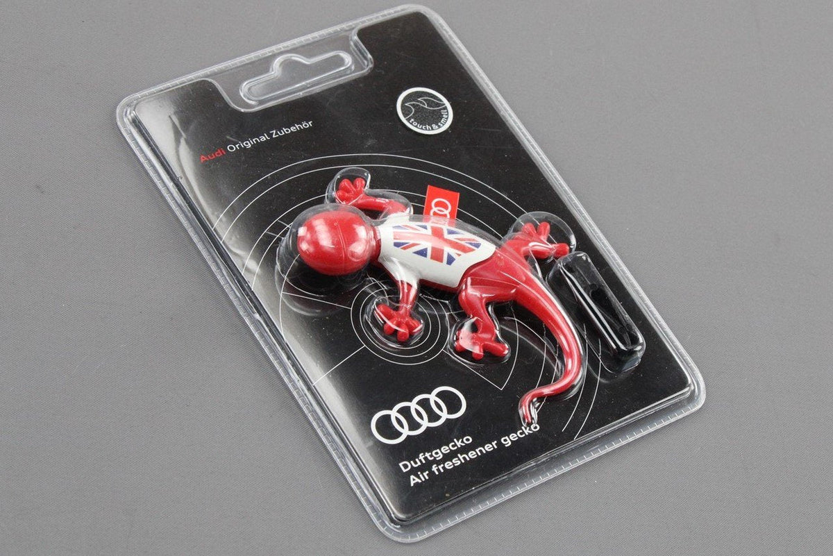 Audi Gecko air freshener union jack flag version red spicy 000087009AP, view 1