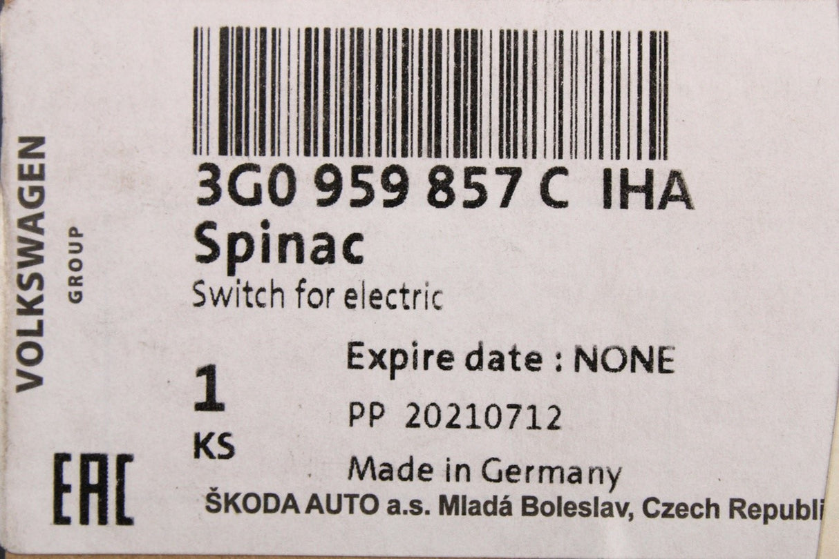Skoda Karoq Kodiaq Superb electric window switches 3G0959857C IHA