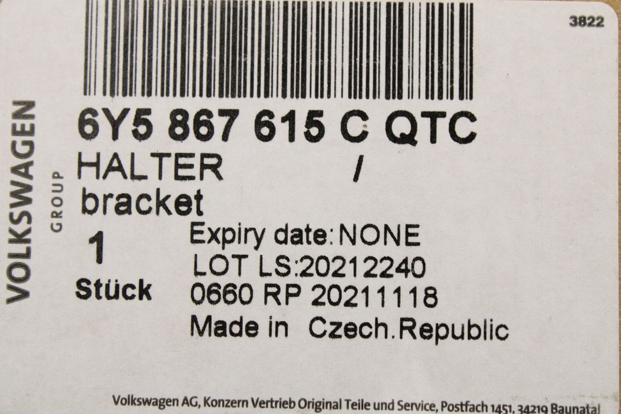 Audi A3 A4 A5 A6 A8 2005-on luggage compartment bag hook 6Y5867615C QTC