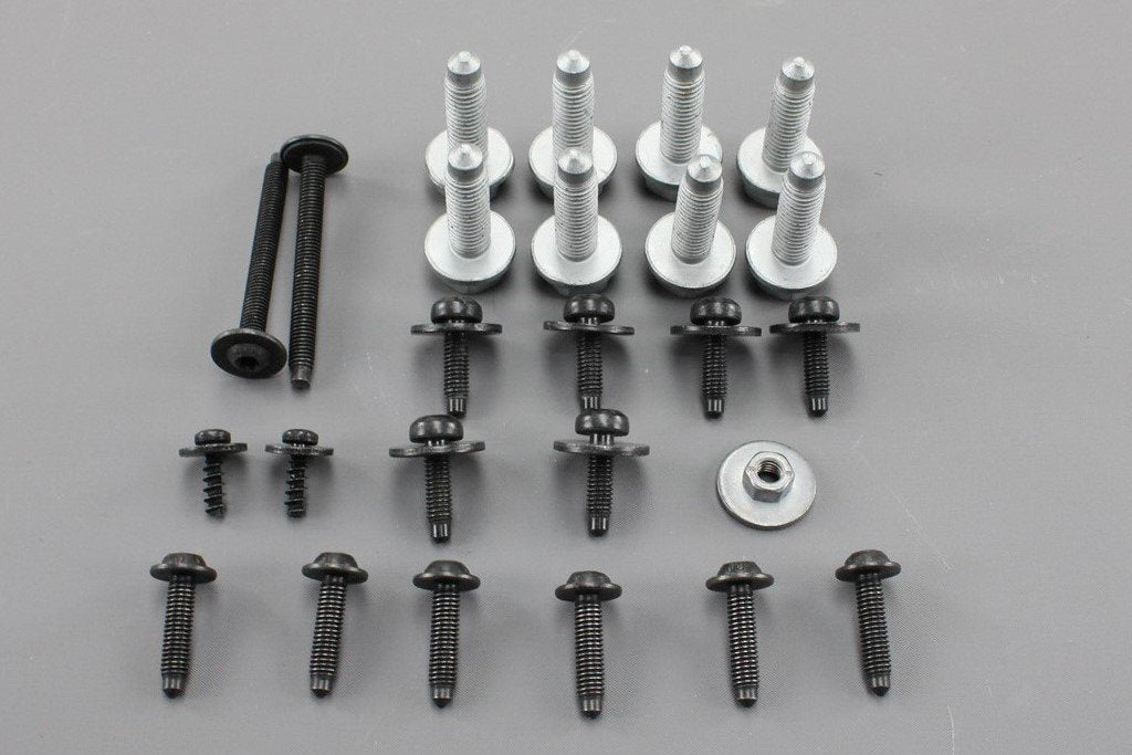 VW Caddy 2K Touran 2011-15 front bumper attachment fixings set 2K5898623, view 1
