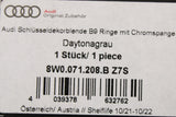 Audi A4 A5 Q5 Q7 TT accessory key cover (Daytona grey) 8W0071208B Z7S