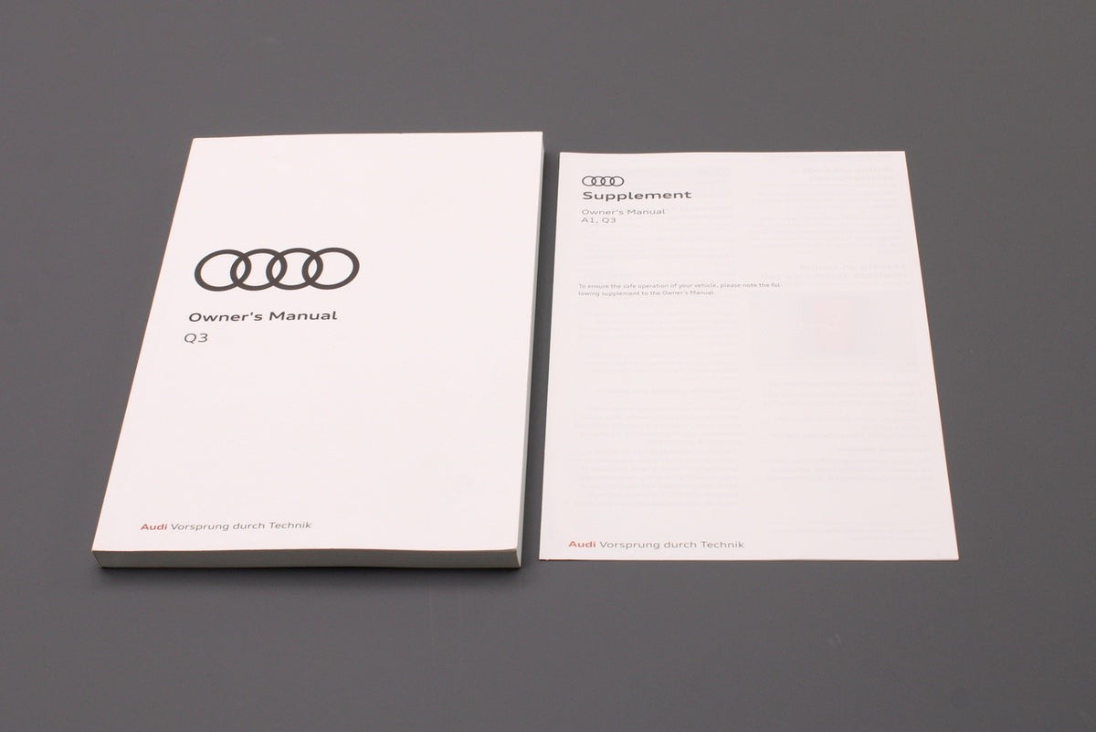 Audi Q3 owners manual (11 2018) 83A012720AB, view 1