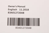 Audi Q3 owners manual (11 2018) 83A012720AB