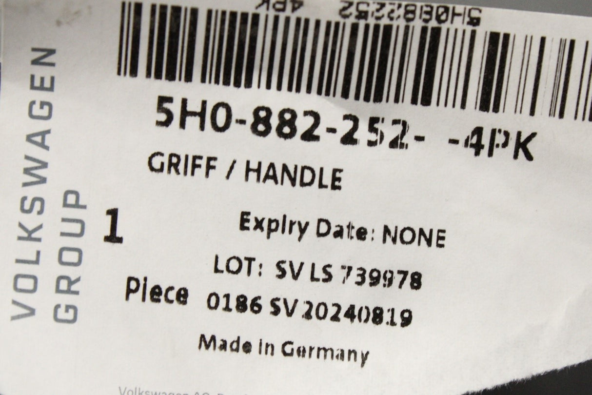 VW Golf ID.3 ID.4 T-Roc CUPRA seat adjust handle (right) 5H0882252 4PK