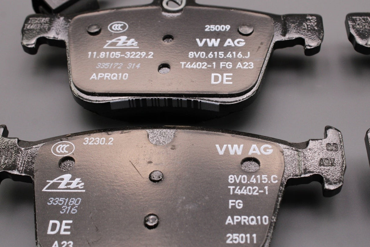 Audi RSQ3 2020-on TTRS 2017-on rear brake pads (310mm discs) 8V0698451K