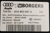 Audi Q2 2017-on boot luggage compartment floor covering (4WD) 81A863697A