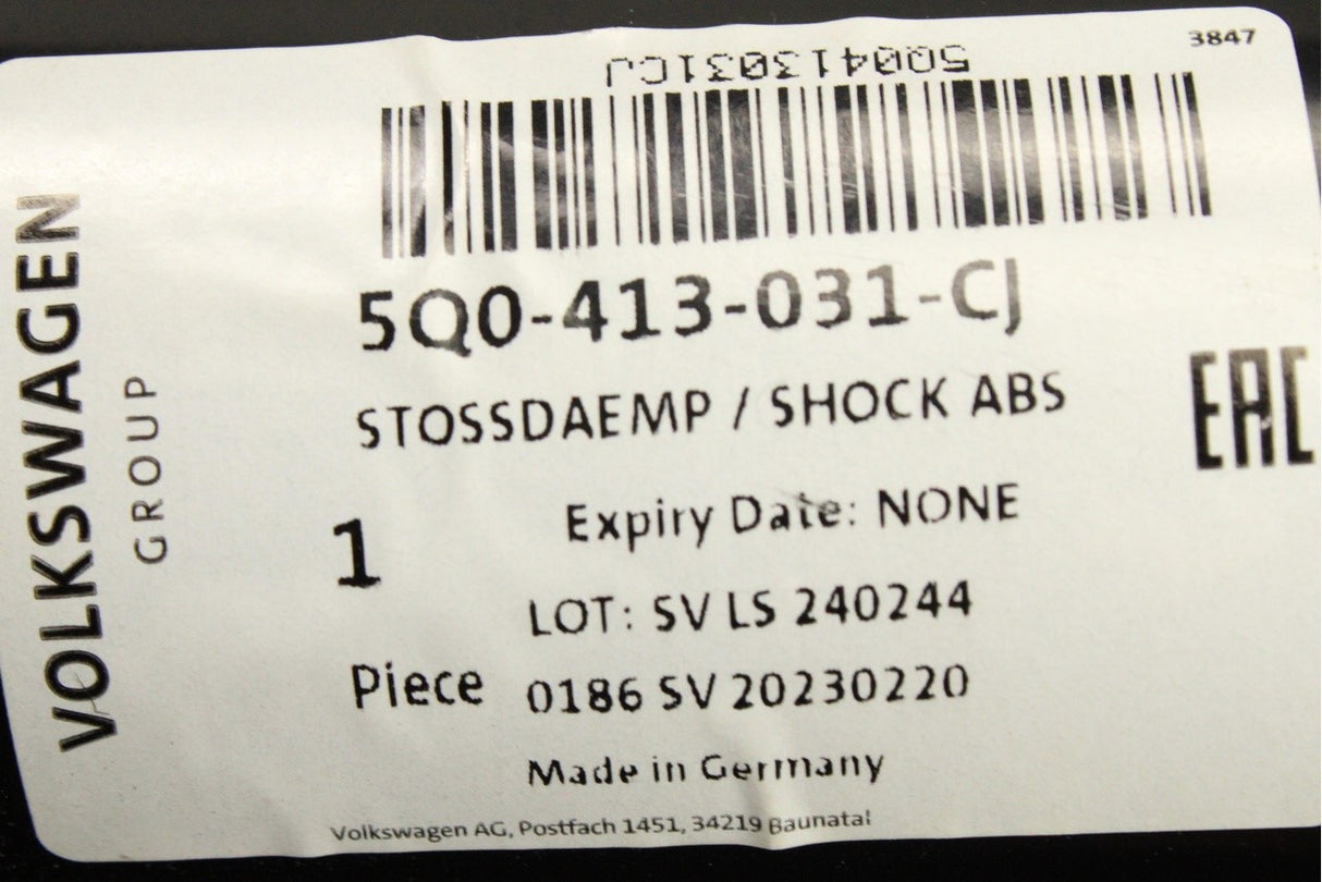 VW Golf MK7 13-16 MK7.5 17-20 gas shock absorber (front) 5Q0413031CJ