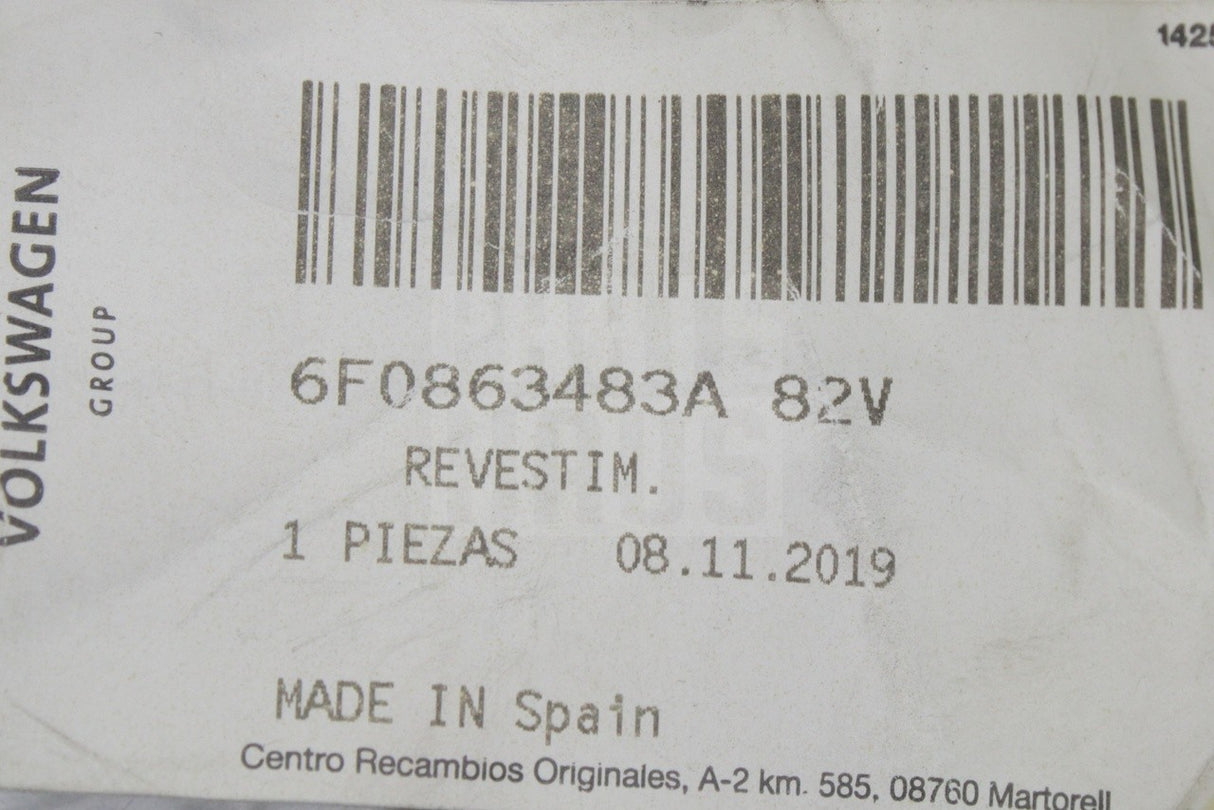 SEAT Arona Ibiza 2018-on interior lower sill trim (left) 6F0863483A 82V