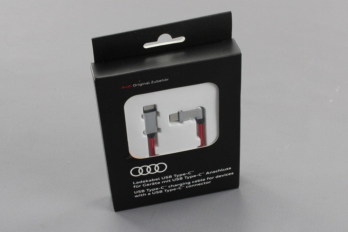 Audi USB-C to USB-C Charging cable (Red/Silver) 8S0051435L